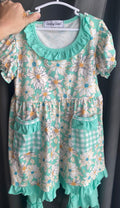 Floral Ruffle Pant Set