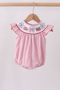Smocked Pink Fireworks Bubble