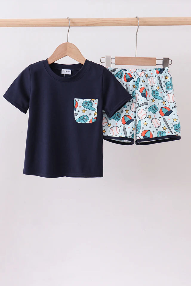 Boys Baseball Short Set
