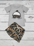 Boys Camo Shirt and Short Set