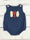 Boys Applique Crawfish Bubble