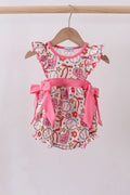Girls Baseball Ruffle Bubble