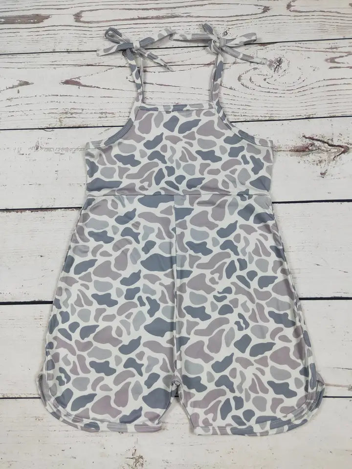 Girls Camo Jumpsuit